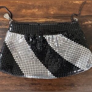 Black & Silver Sequin Purse
